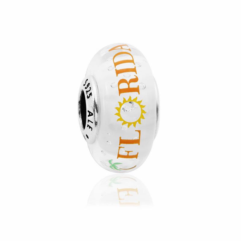 Pandora Australia Florida Sun Murano Charm - Sterling Silver | JXPOYF043